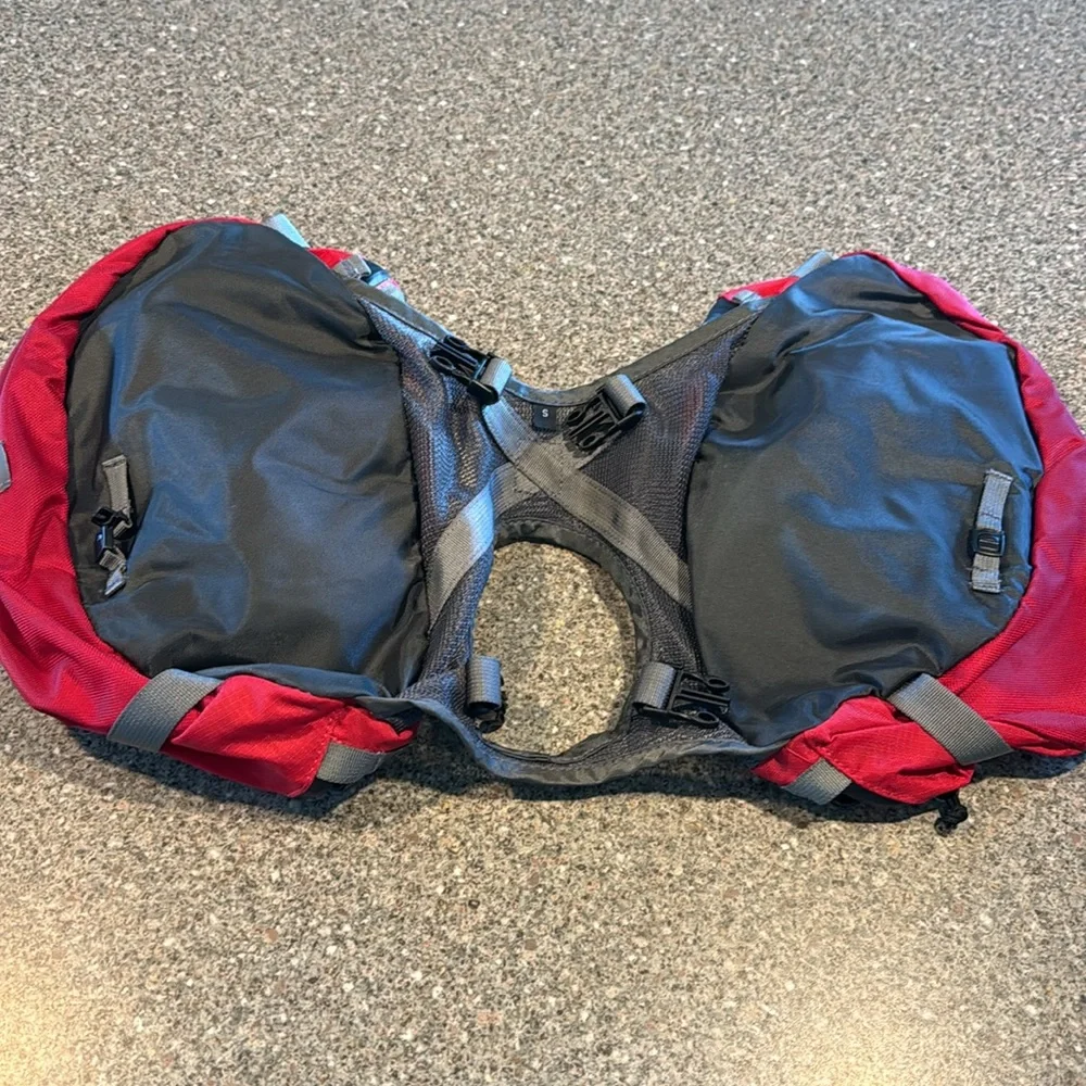 RuffWear Red and Black Dog Backpack